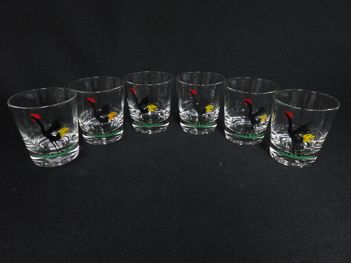 Crowing Rooster Rocks Glasses