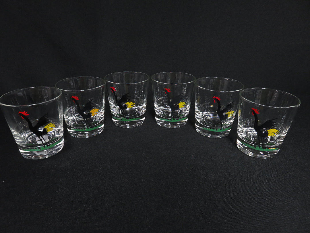 Crowing Rooster Rocks Glasses