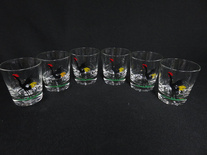 Crowing Rooster Rocks Glasses