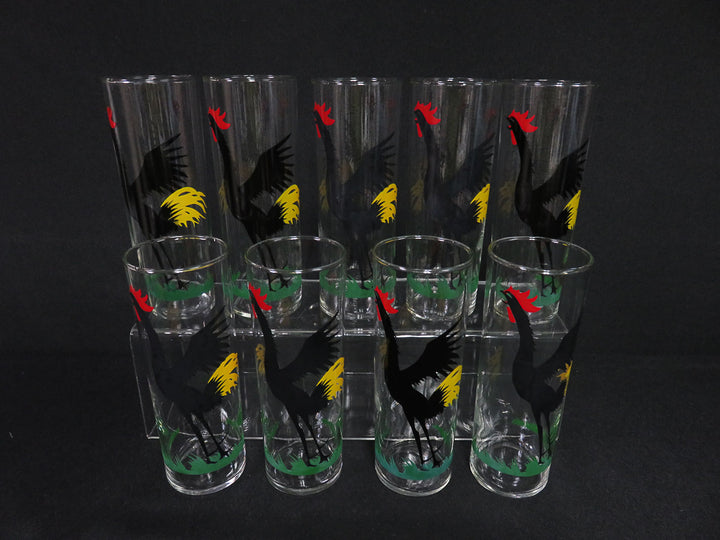 Crowing Rooster Highball Glasses