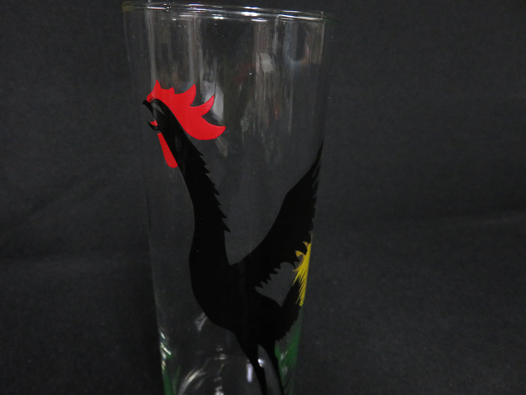 Federal Glass Crowing Rooster Highball Glasses
