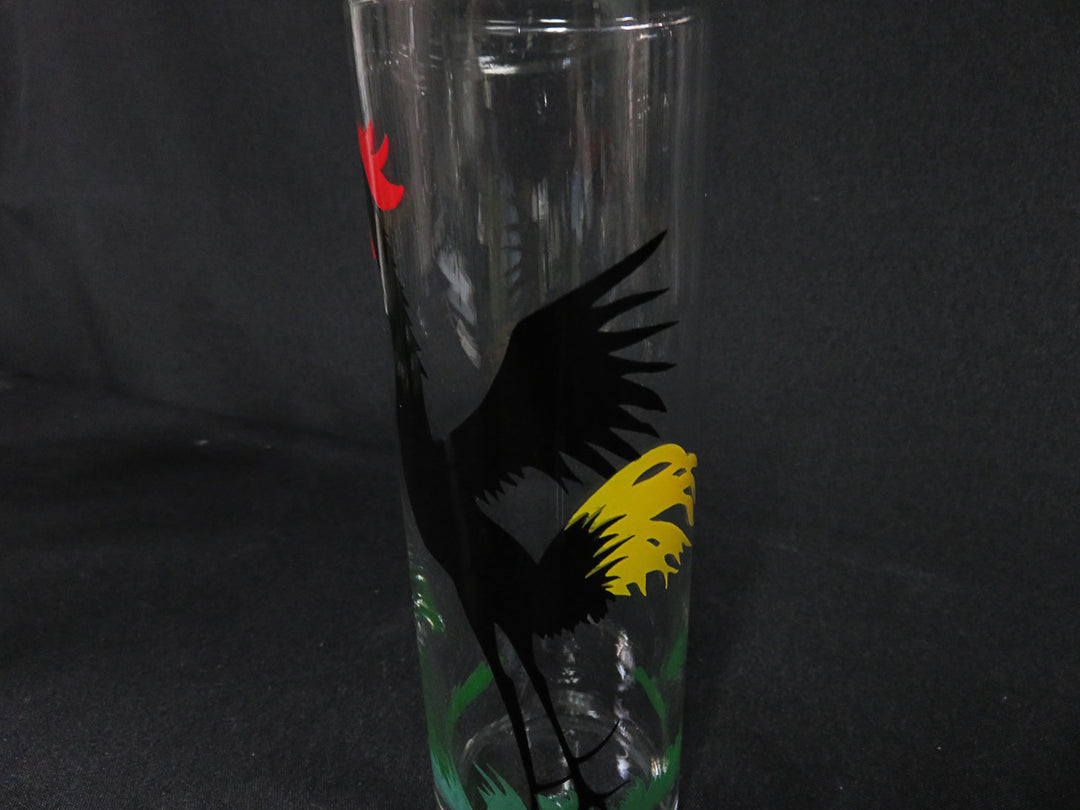 Federal Glass Crowing Rooster Highball Glasses