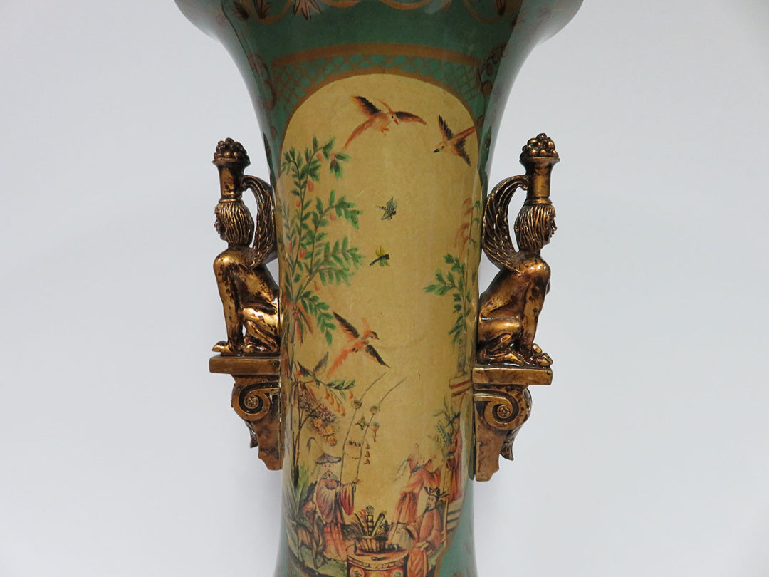 Asian Scene Vase