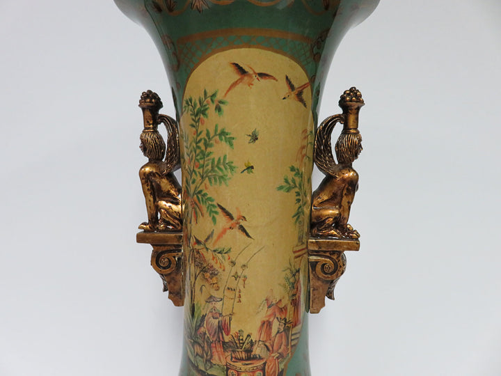 Asian Scene Vase