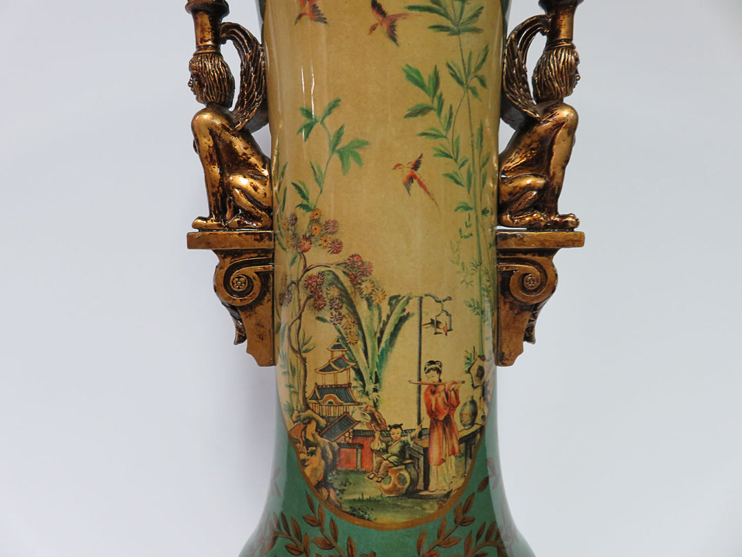 Asian Scene Vase