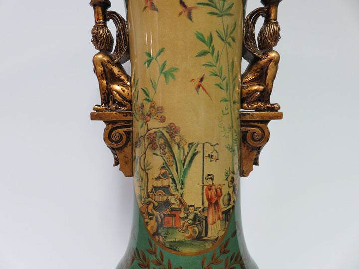 Asian Scene Vase