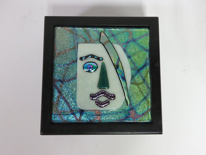 Artisan Fused Glass Wood Box