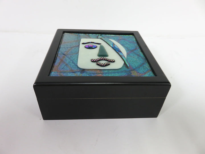 Artisan Fused Glass Wood Box