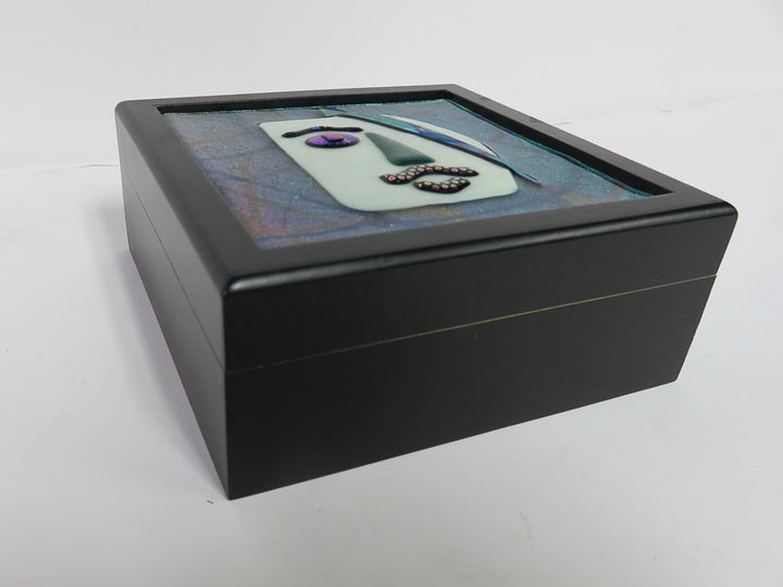 Artisan Fused Glass Wood Box