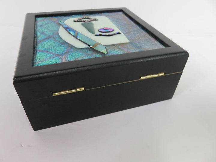 Artisan Fused Glass Wood Box