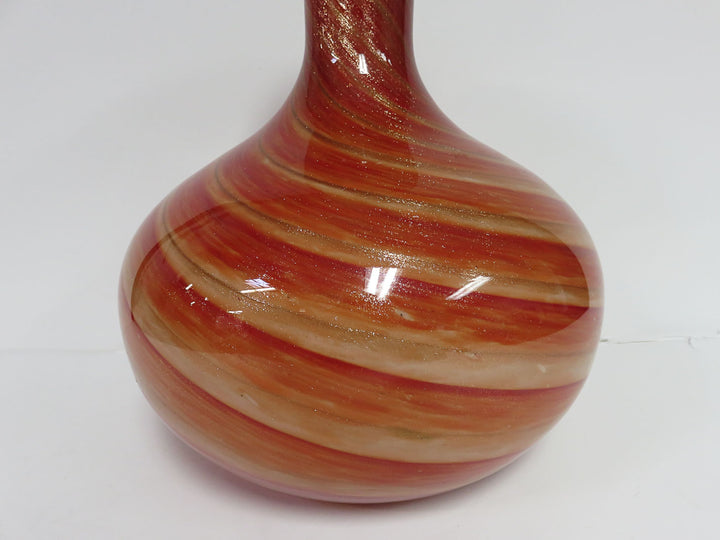Copper Swirl Glass Vase