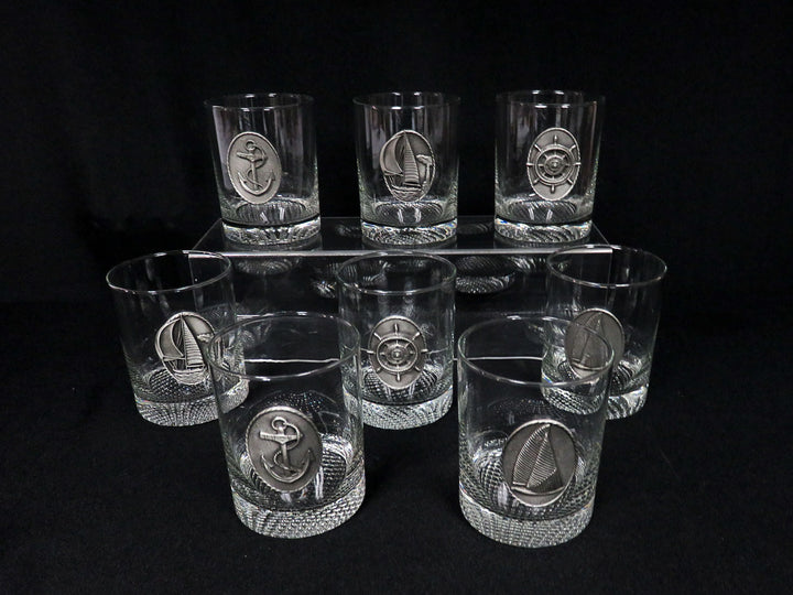 Nautical Double Old Fashioned Glasses