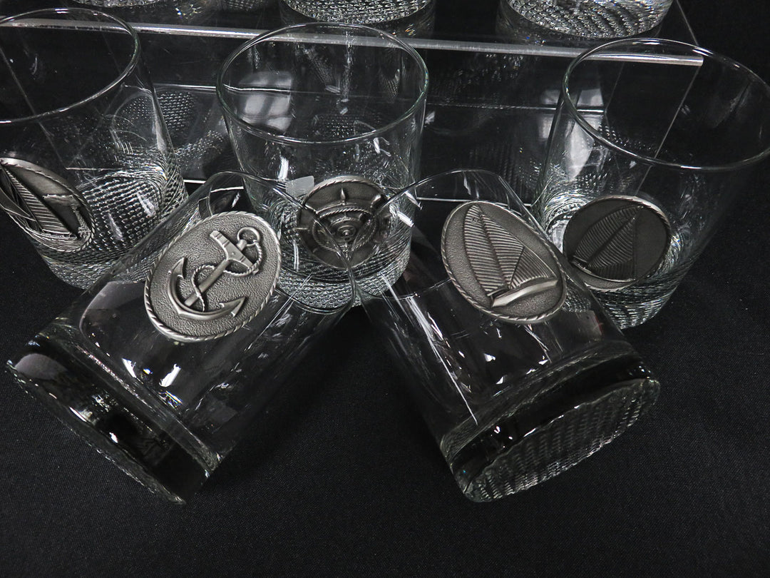 Nautical Double Old Fashioned Glasses