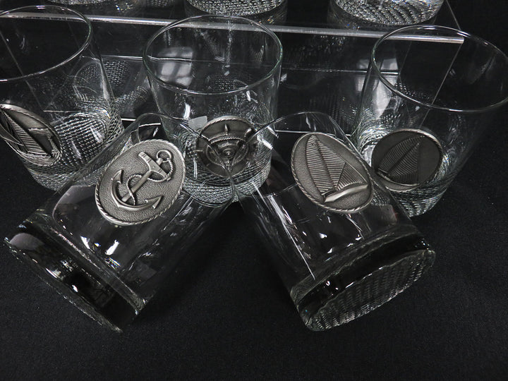 Nautical Double Old Fashioned Glasses