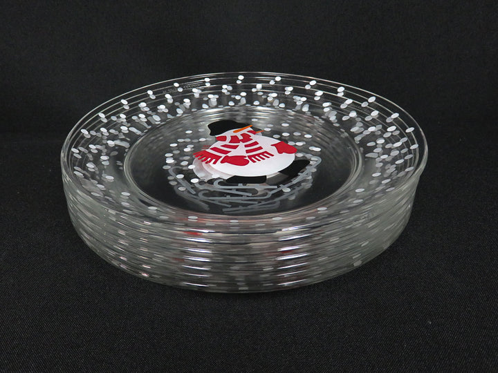 Crate & Barrel Snowman Dessert Plates