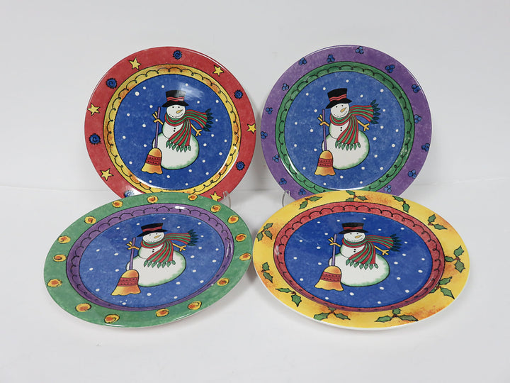 Sango Snowman Dessert Plates