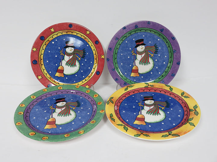 Sango Snowman Dessert Plates