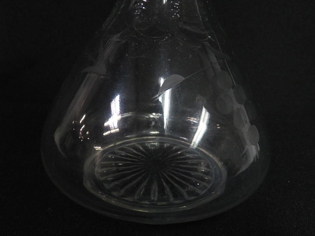 Vintage Etched Glass Decanter