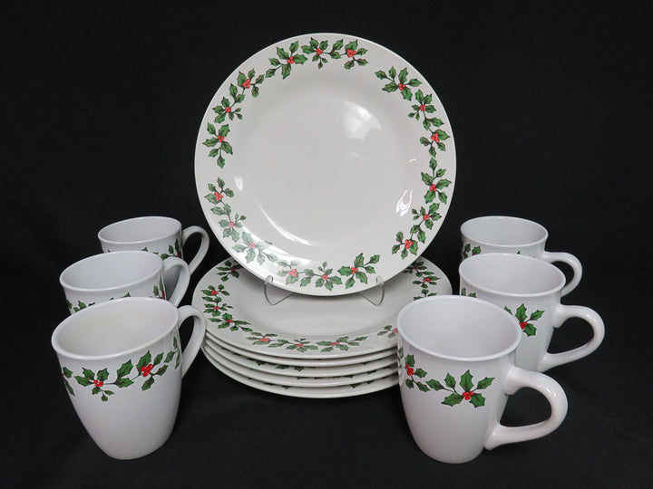 Royal Norfolk Holly Berry Plates & Mugs
