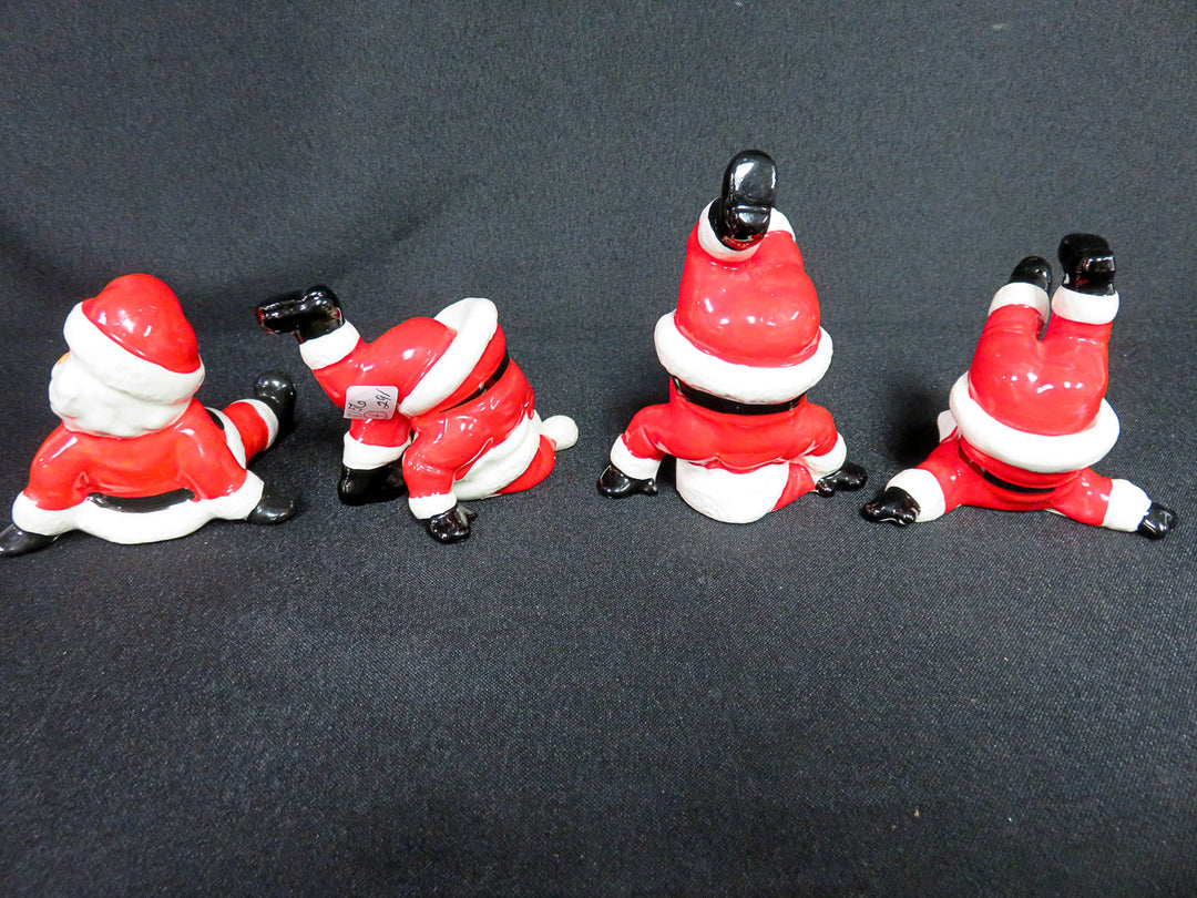 Fitz & Floyd Vintage Tumbling Santas