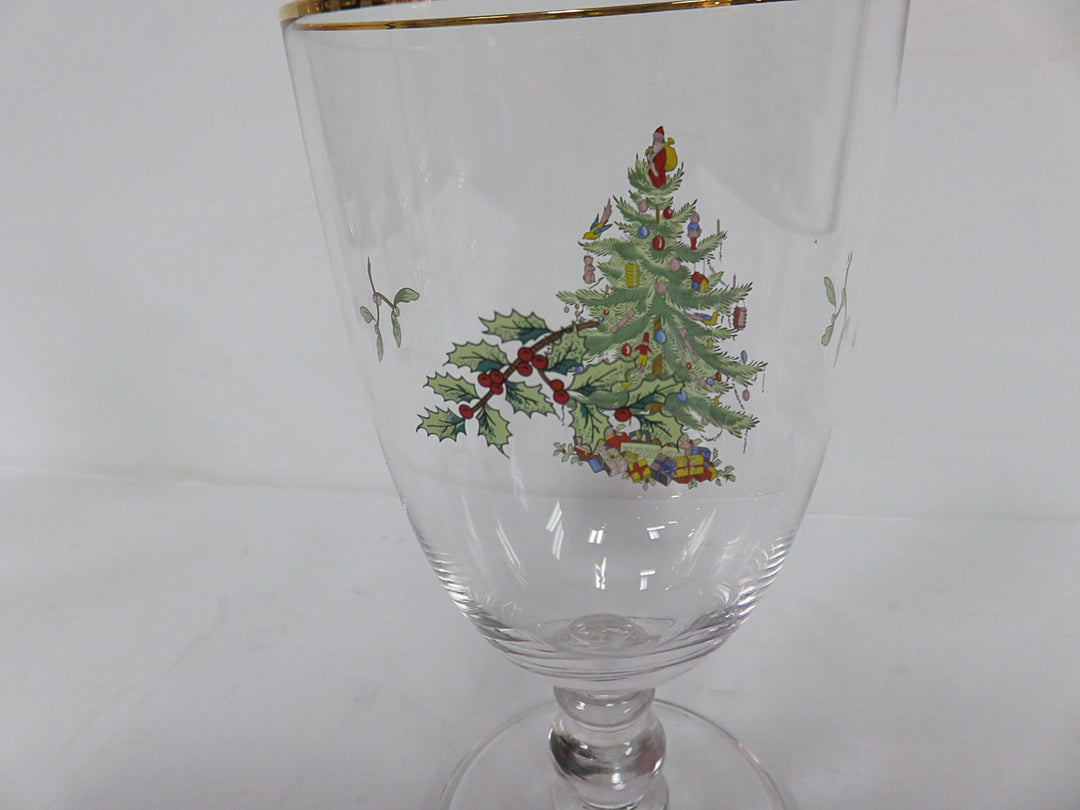 Spode Christmas Water Goblets