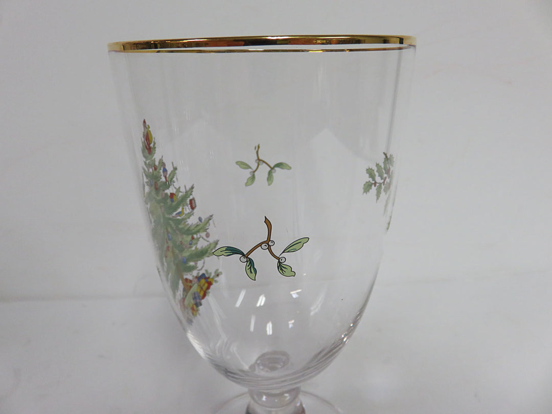 Spode Christmas Water Goblets