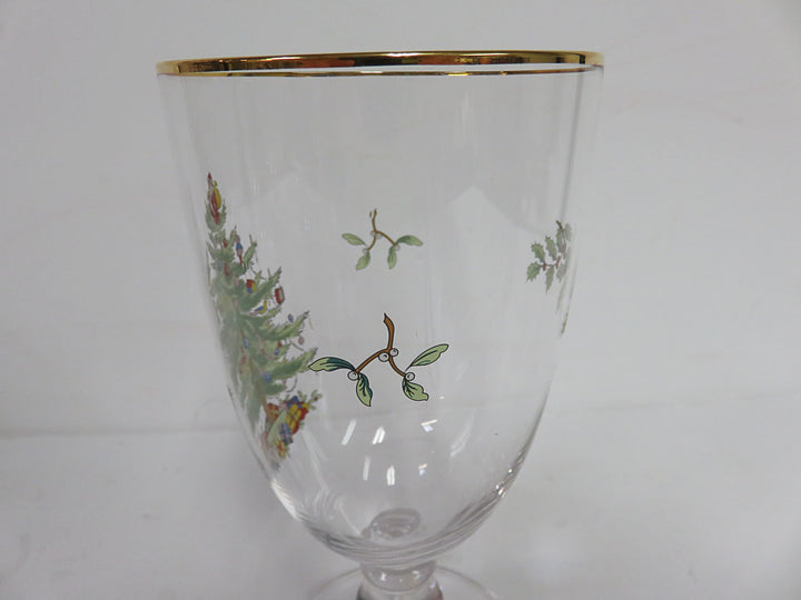 Spode Christmas Water Goblets