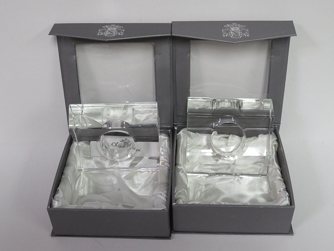 Pair of Modern Crystal Votives