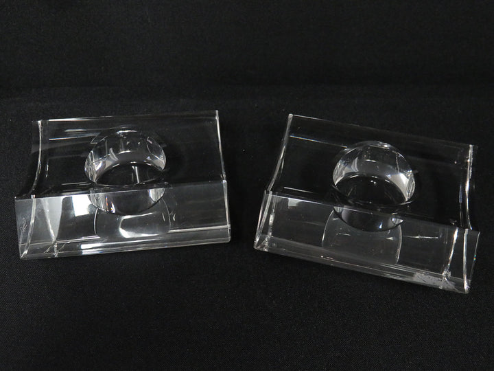 Pair of Modern Crystal Votives