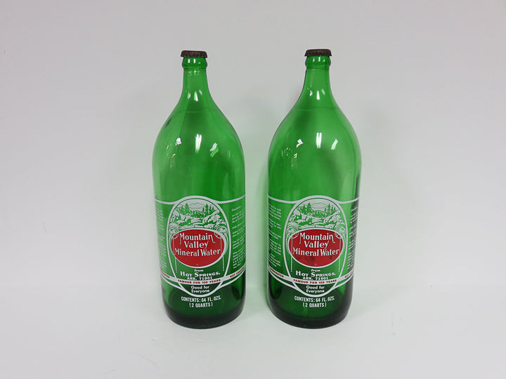 Vintage Mountain Valley Mineral Water Bottles