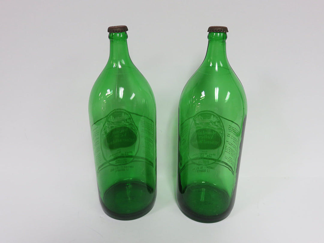 Vintage Mountain Valley Mineral Water Bottles