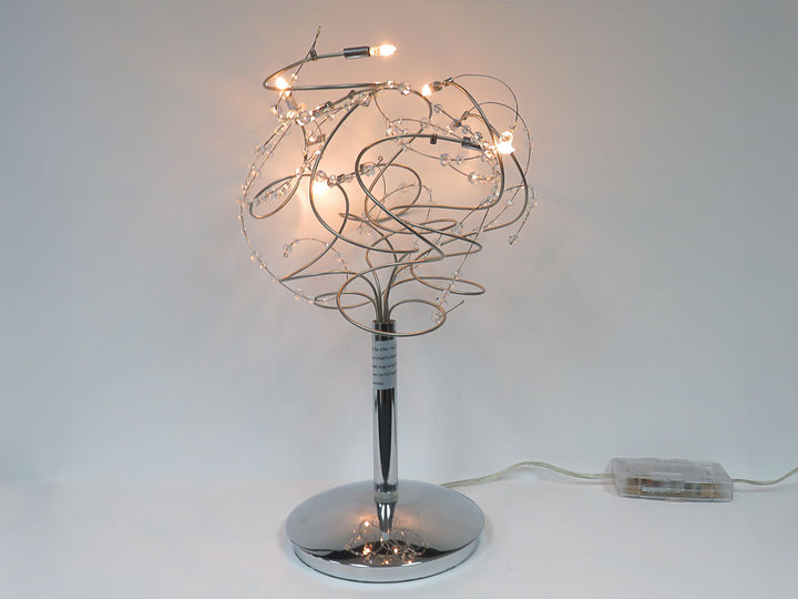 Crystal and Beaded Lamp