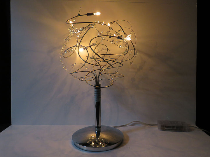 Crystal and Beaded Lamp