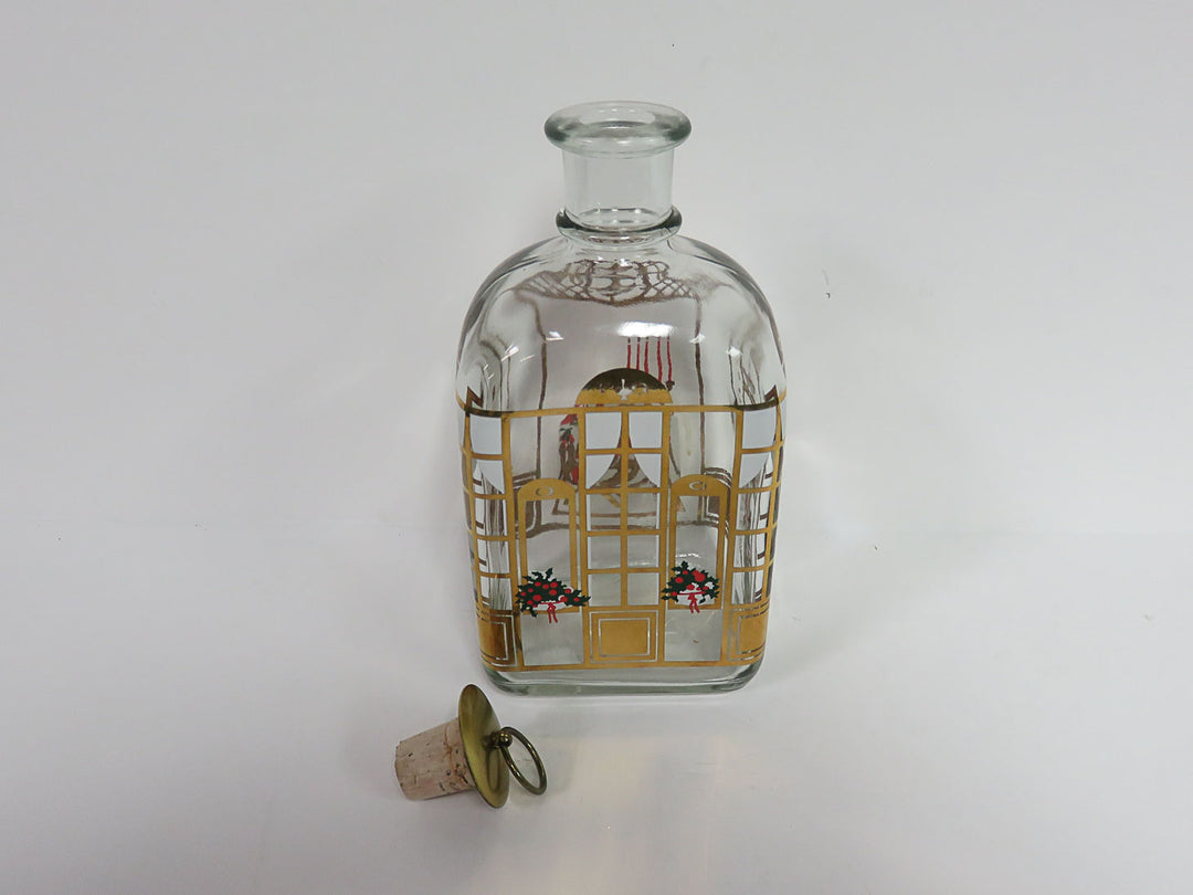 Vintage Holmegaard Christmas Decanter/Bottle