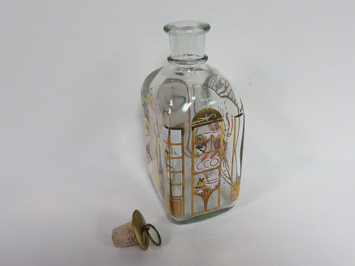 Vintage Holmegaard Christmas Decanter/Bottle