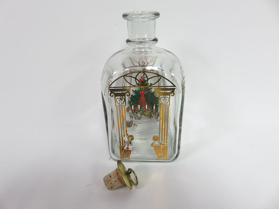 Vintage Holmegaard Christmas Decanter/Bottle