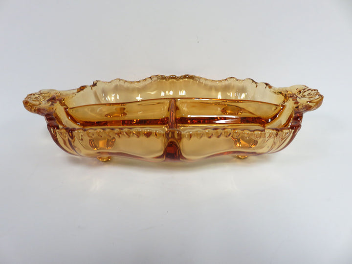 Amber Divided Dish