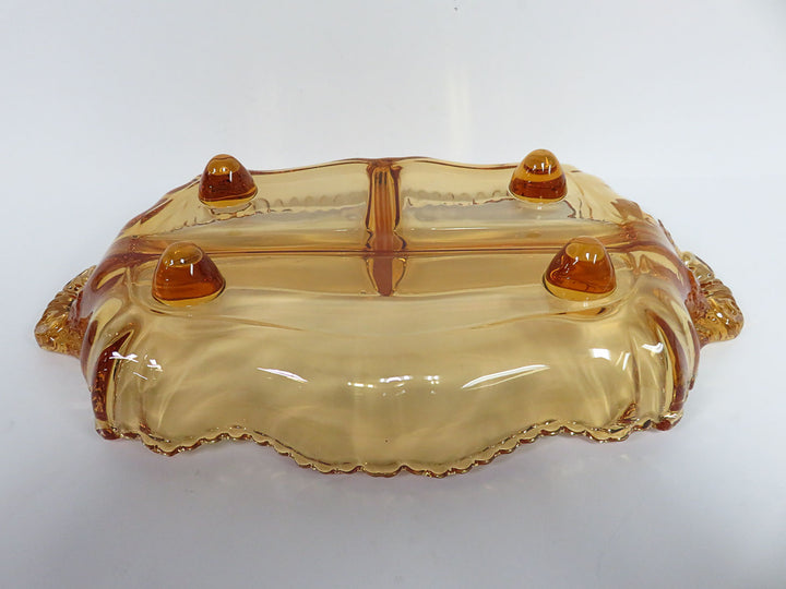 Amber Divided Dish