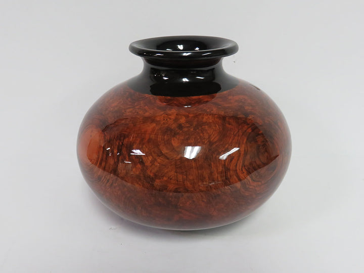 Faux Burled Wood Vase