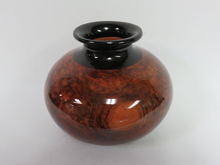 Faux Burled Wood Vase