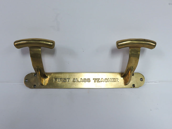 Solid Brass Coat Rack