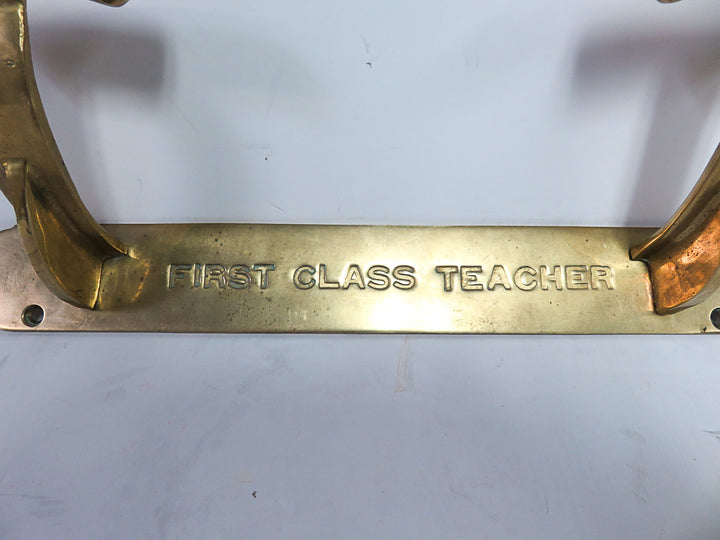 Solid Brass Coat Rack