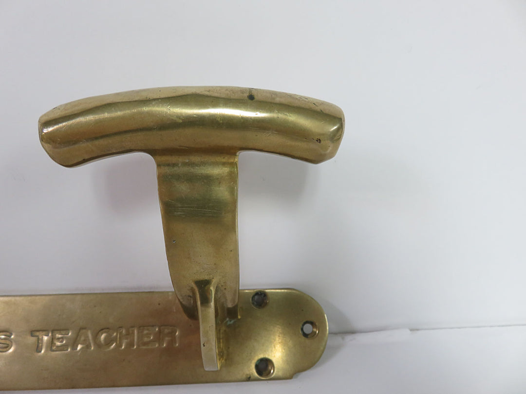 Solid Brass Coat Rack