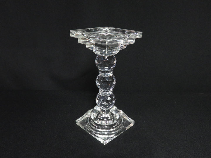 Faceted Glass Candleholder