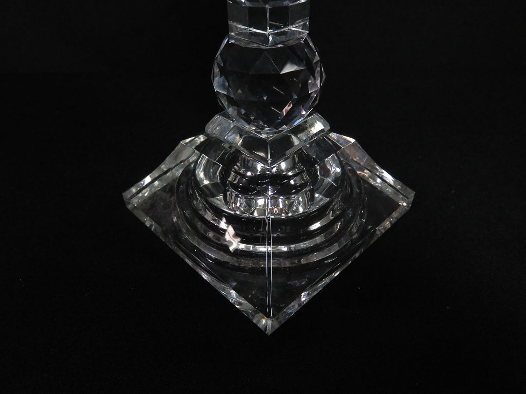 Faceted Glass Candleholder