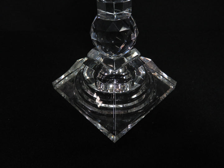 Faceted Glass Candleholder
