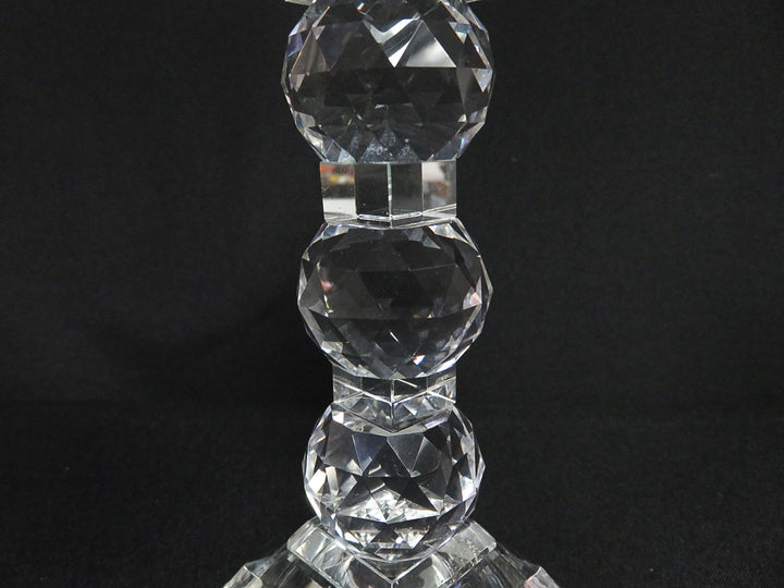 Faceted Glass Candleholder