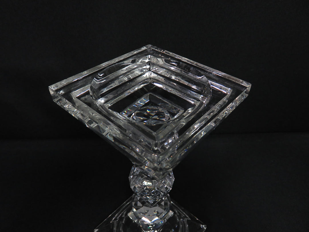 Faceted Glass Candleholder