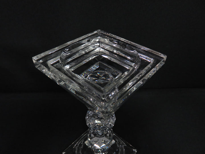 Faceted Glass Candleholder