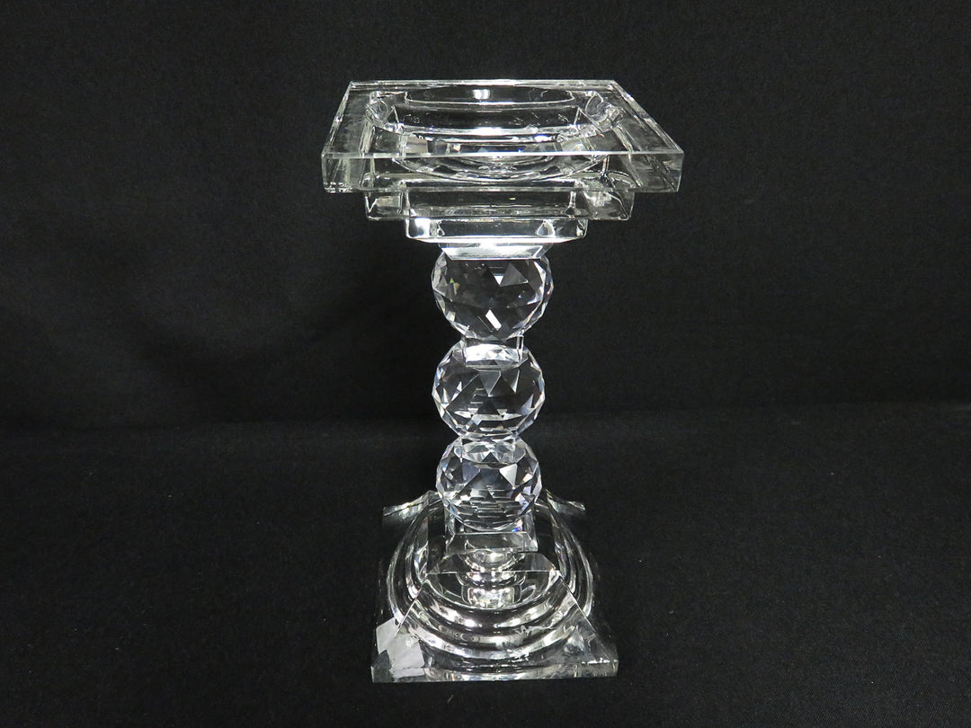 Faceted Glass Candleholder